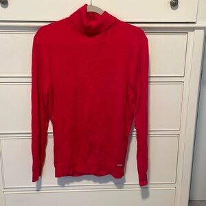 Calvin Klein Red Turtleneck sweater